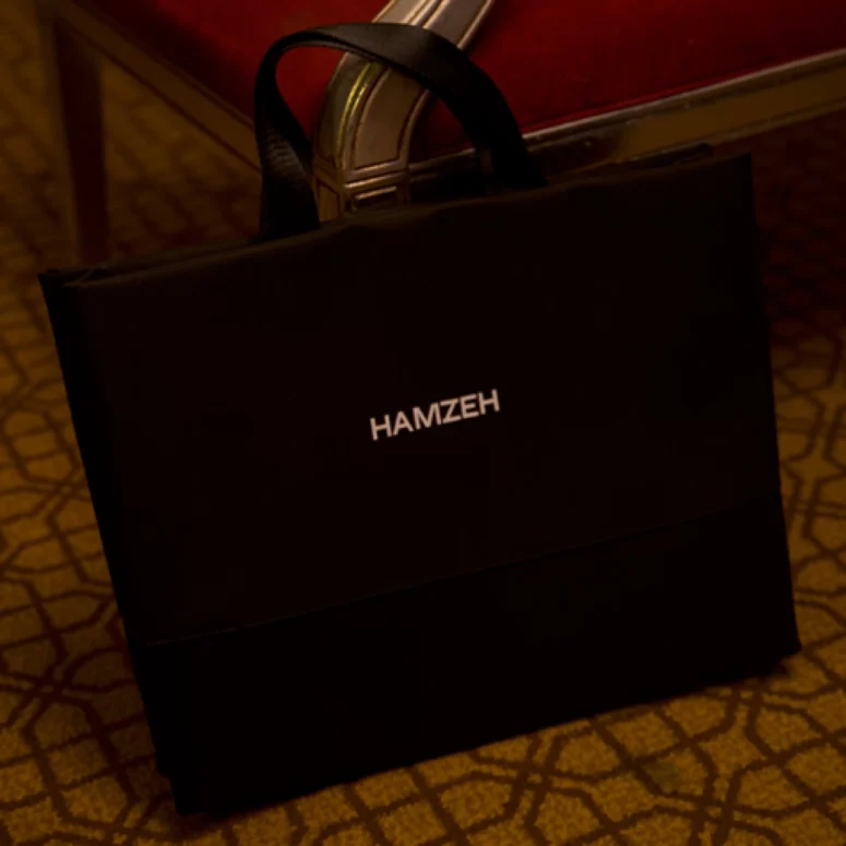 Basic leather shopping bag